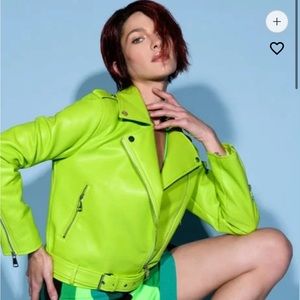 Akira ALTER EGO ESSENTIAL MOTO JACKET IN LIGHT GREEN motorcycle jacket